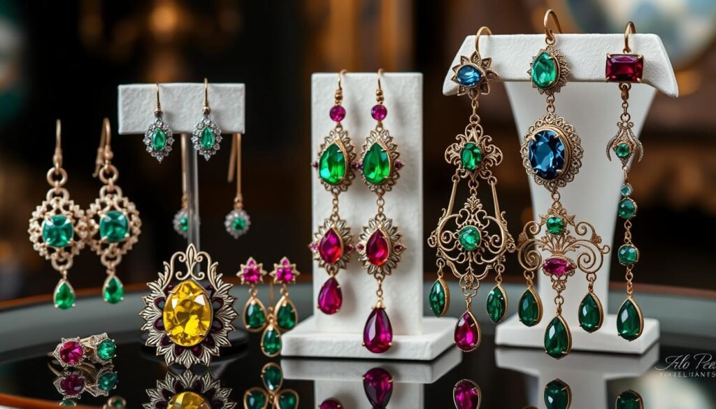 Antique Gemstone Earrings