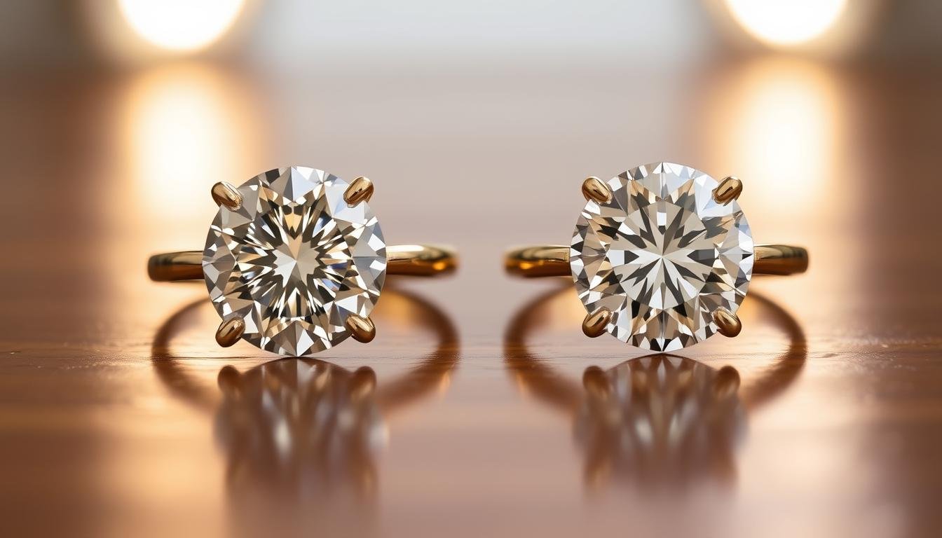 Natural vs. Lab Created Diamond Rings