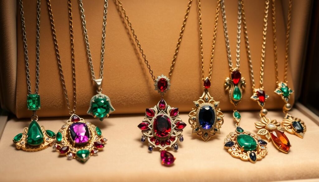 Vintage Gemstone Necklaces