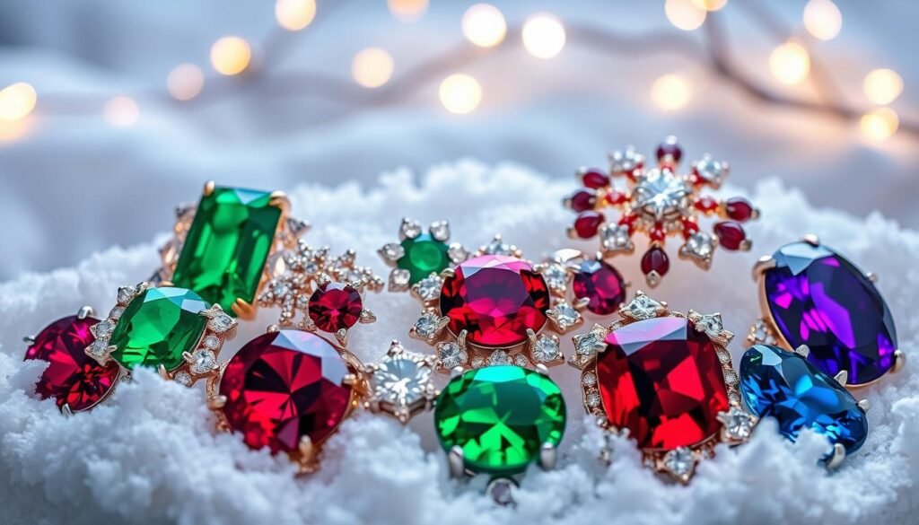 christmas gemstone jewelry