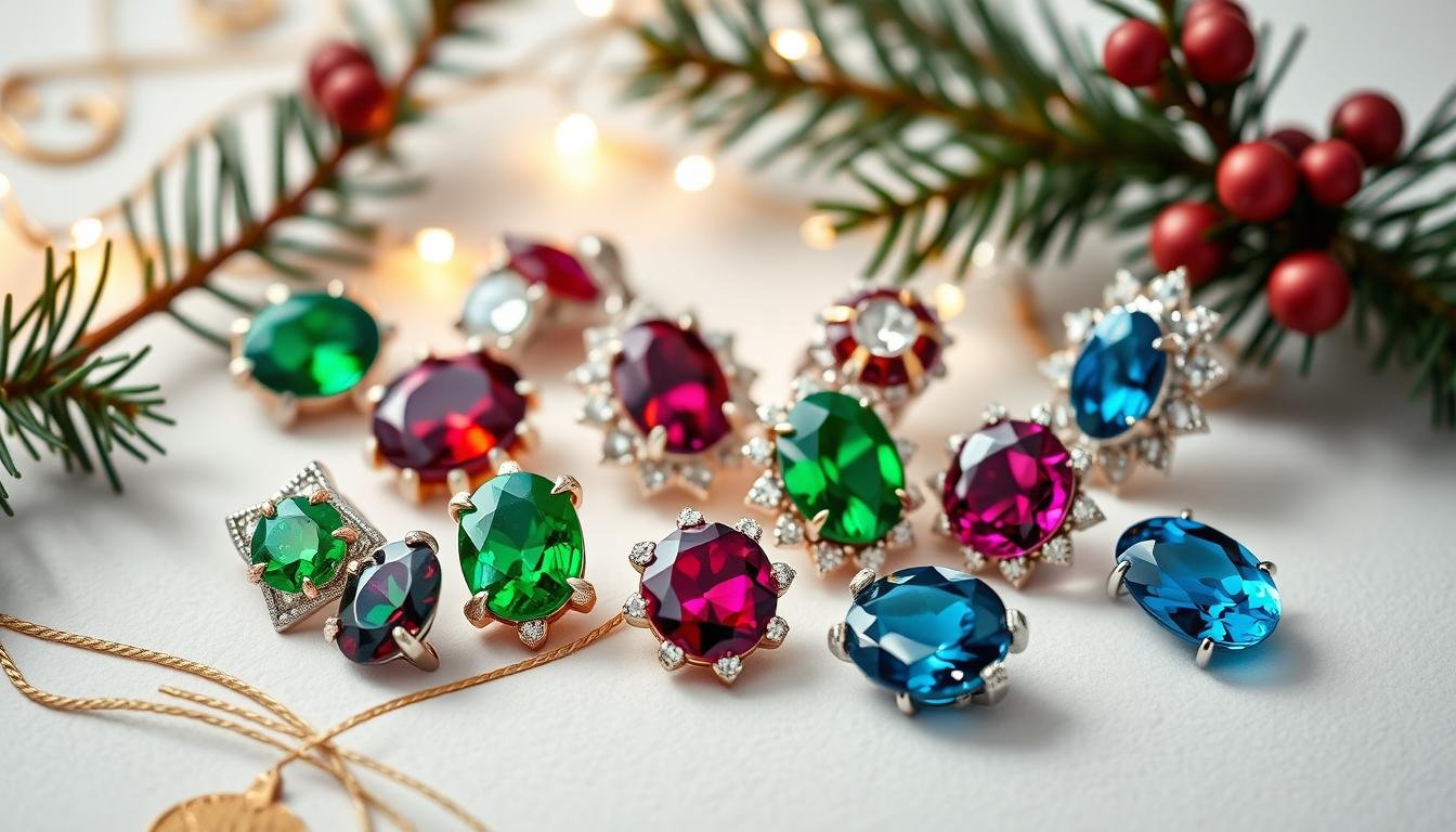 christmas gemstone jewelry