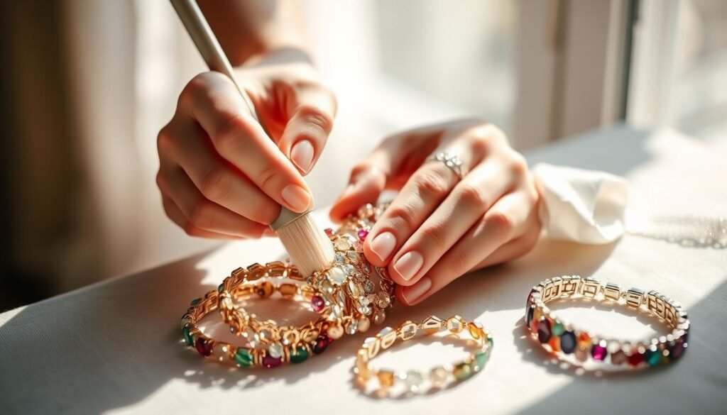 cleaning gemstone bracelets
