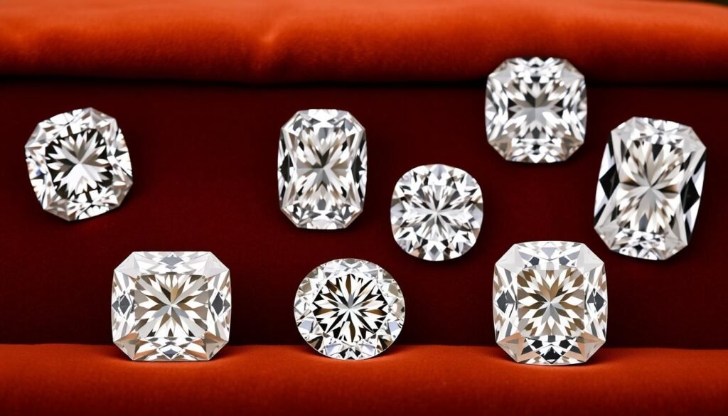 cushion and oval diamond cuts