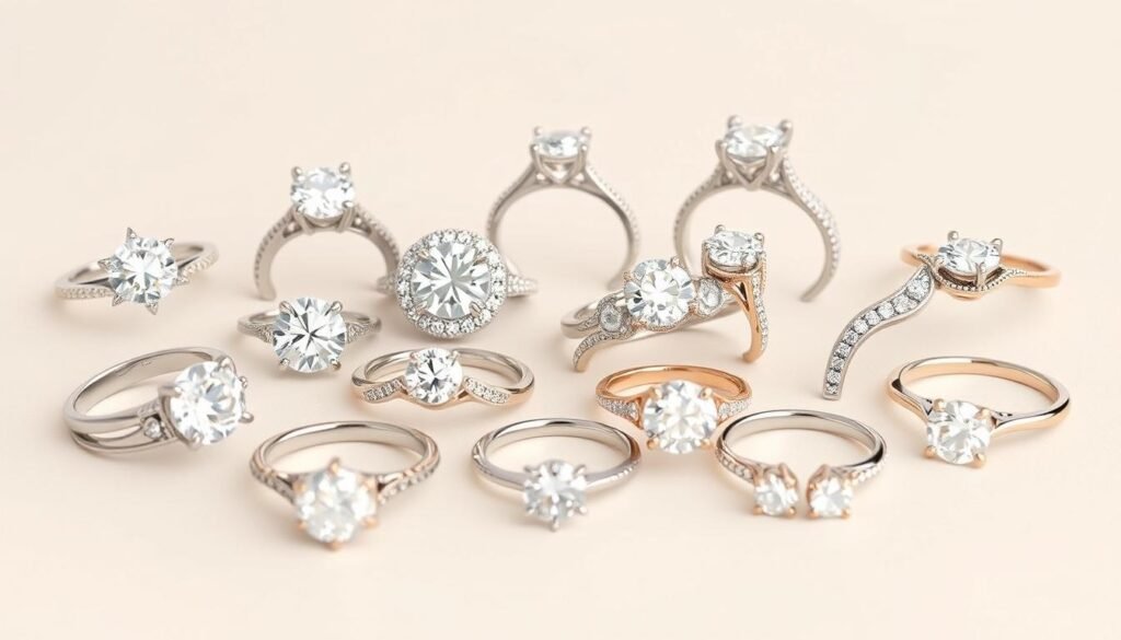 custom diamond ring settings