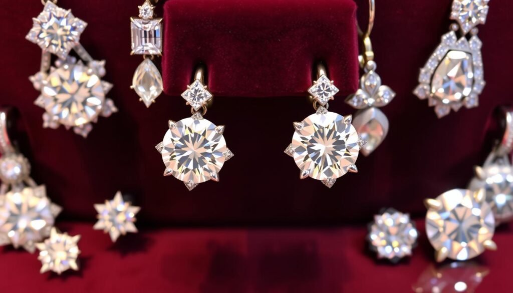 diamond earring trending