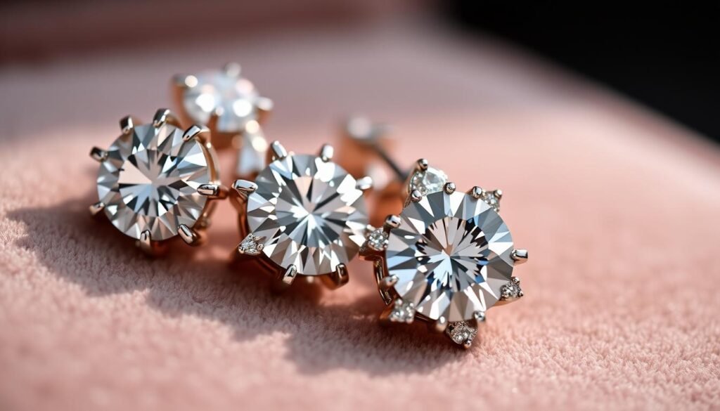 diamond earring trending