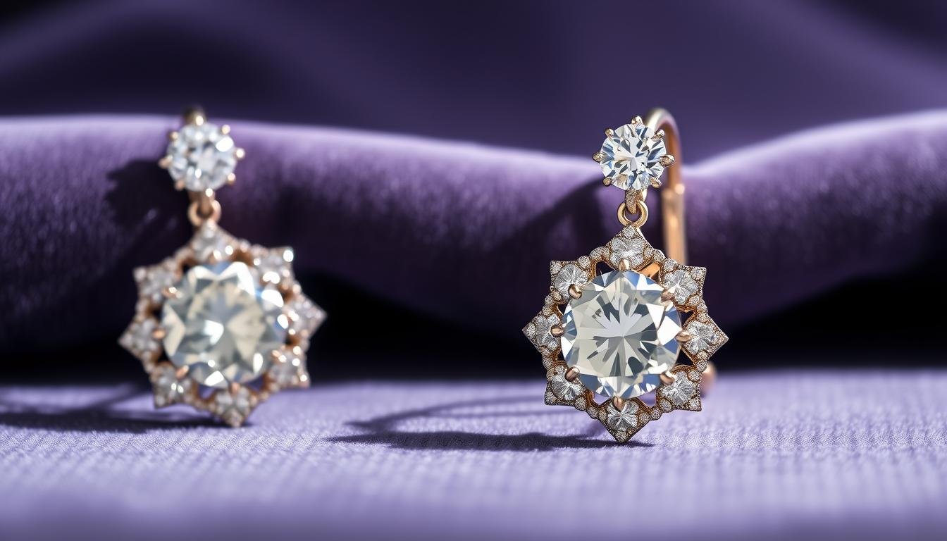 diamond earring trending