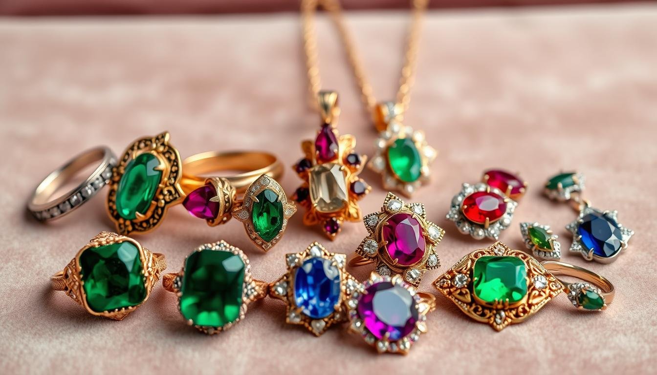 gemstone jewelry vintage