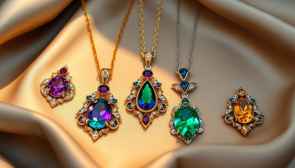 gemstone necklaces