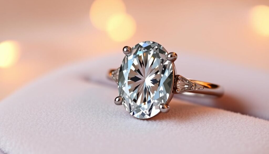 oval cut diamond ring