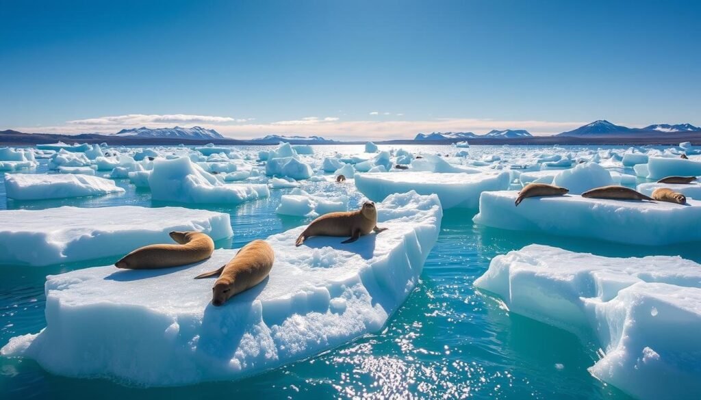 seals on ice