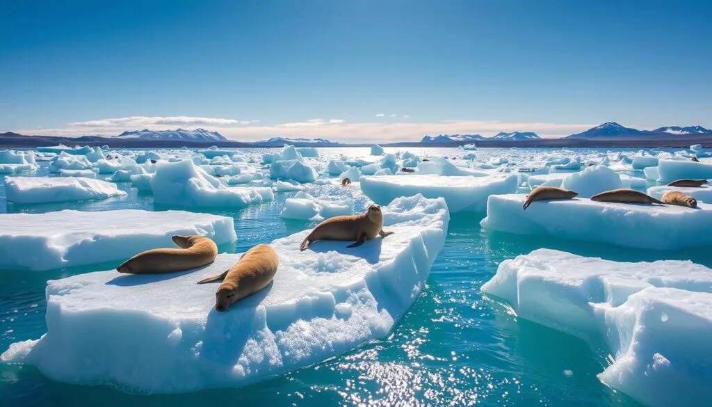seals on ice
