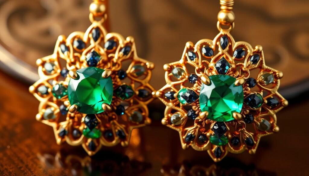 vintage gemstone earrings