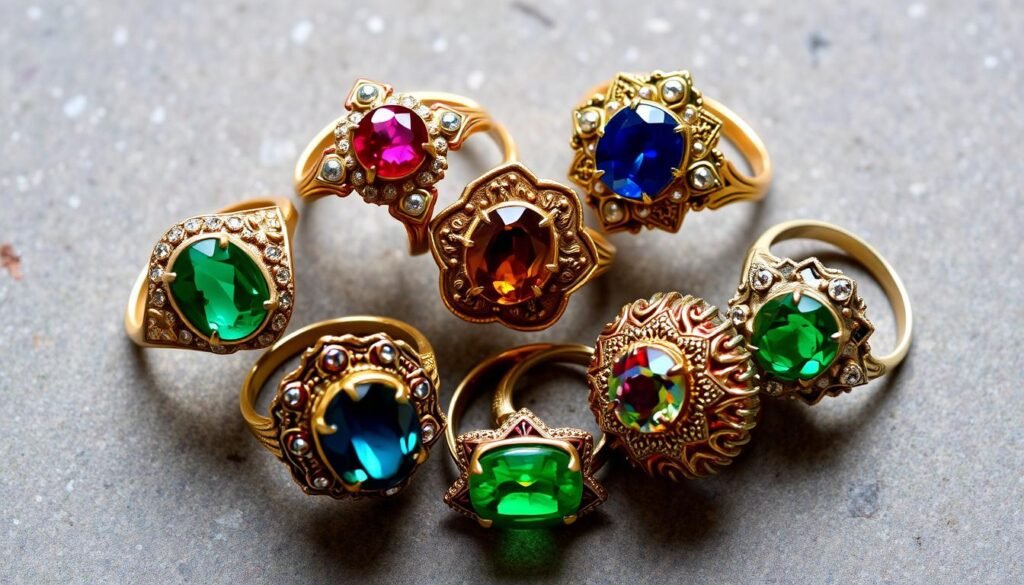 vintage gemstone rings