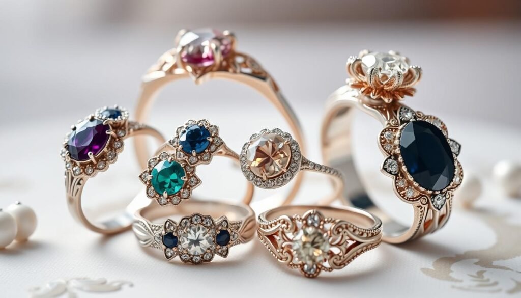 vintage-inspired rings