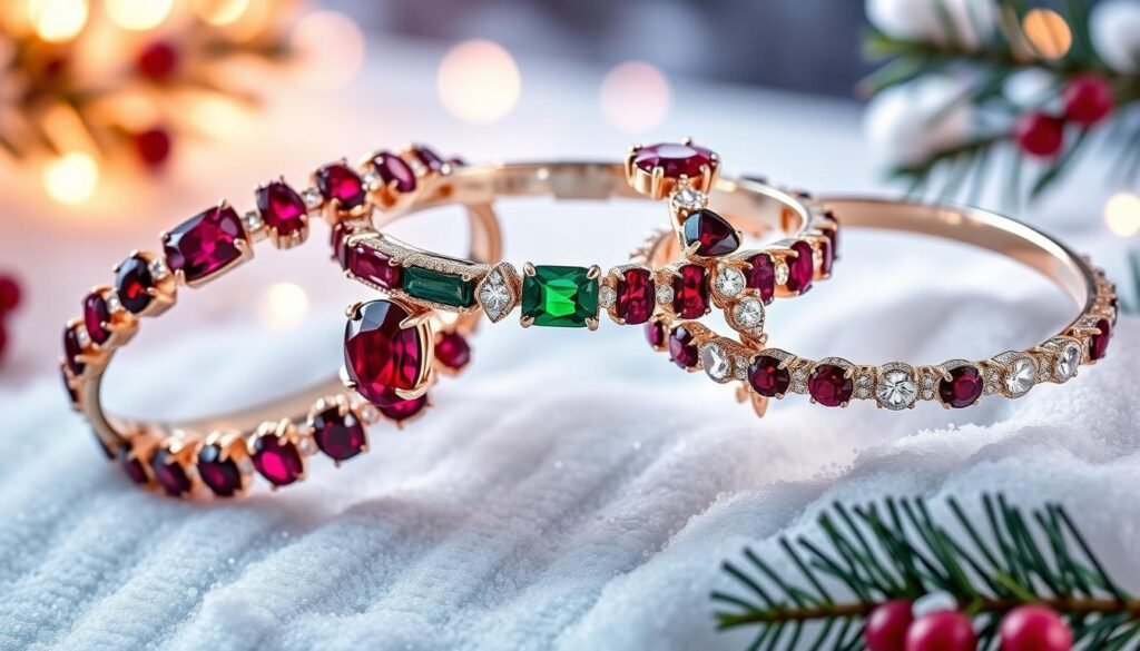 yuletide gemstone bracelets