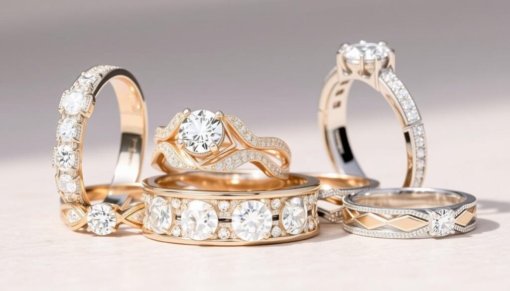 contemporary diamond ring designs