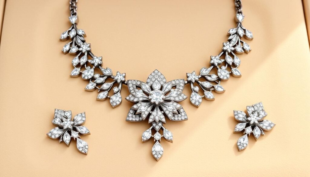 diamond necklace set