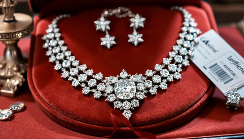 diamond necklace set