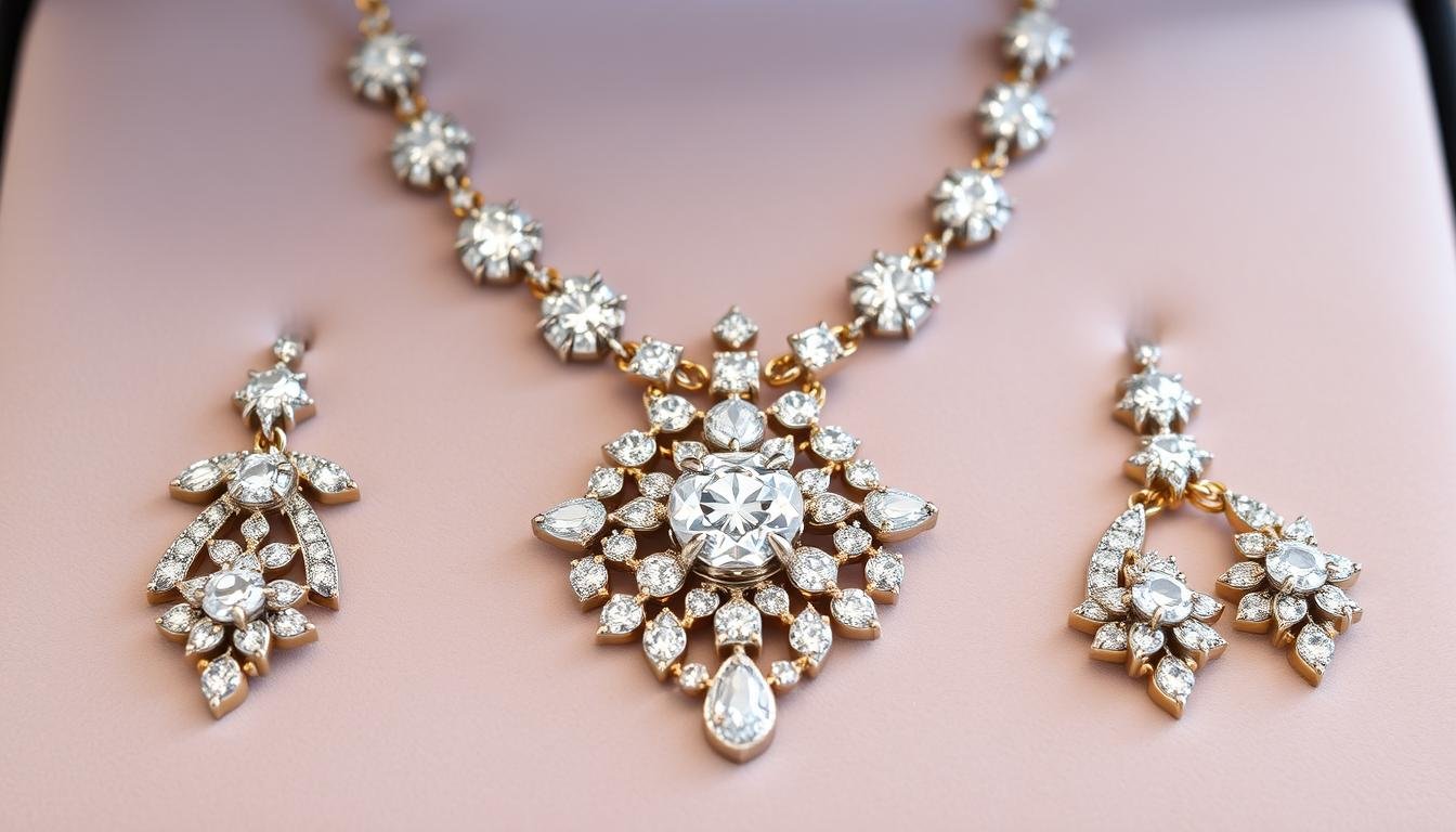 diamond necklace set
